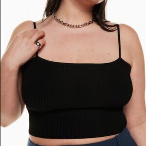 Sculpt knit cami cropped tank